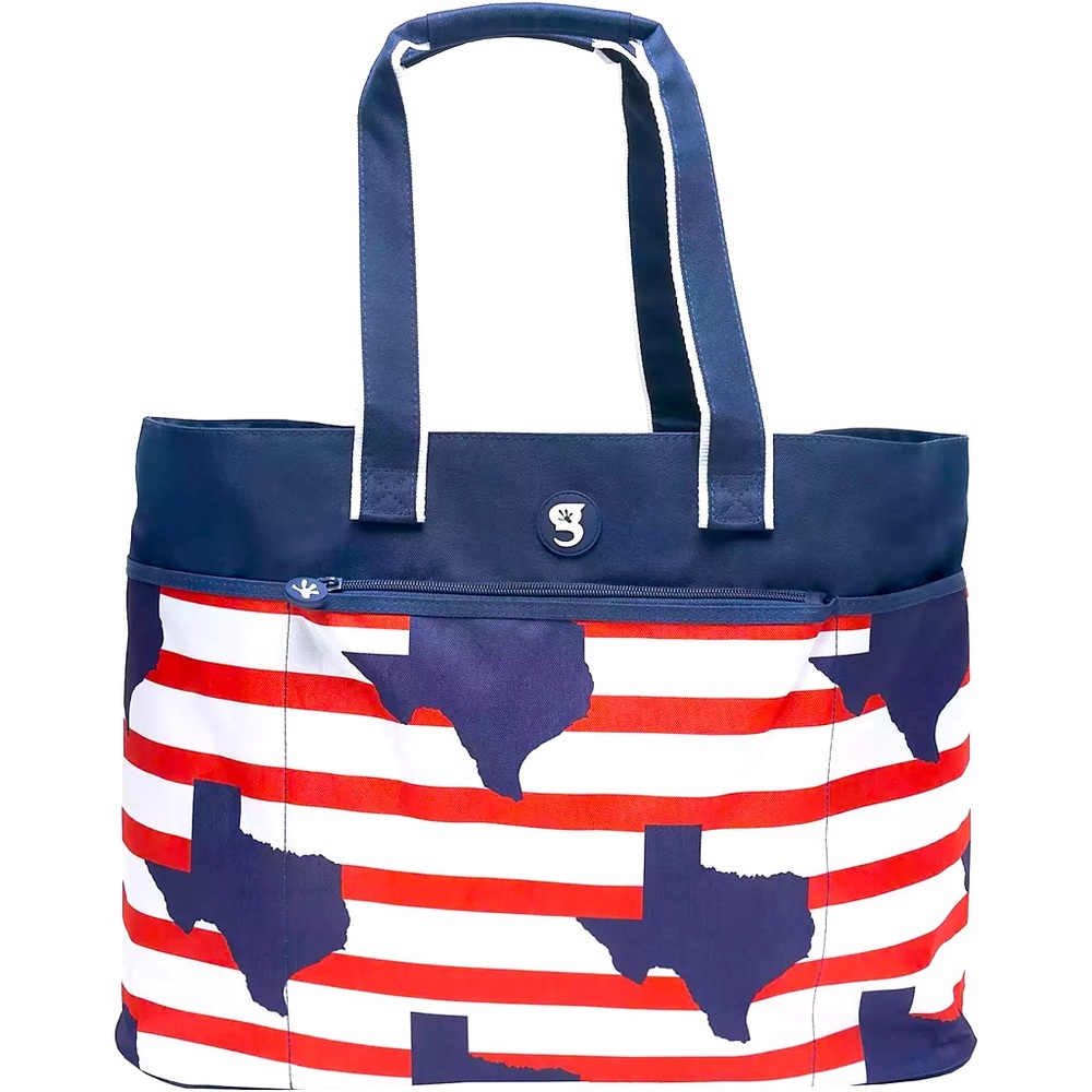 geckobrands Texas Stripe Oversize Beach Tote NWT